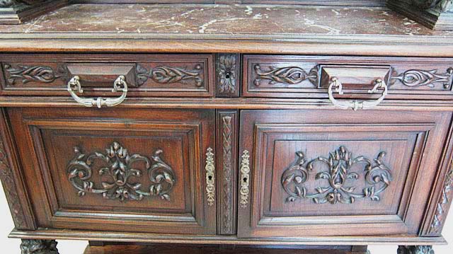 5183b-marble top of french antique cabinet