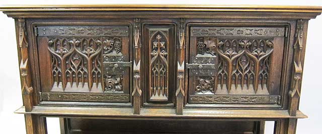 5197-upper portion gothic cabinet