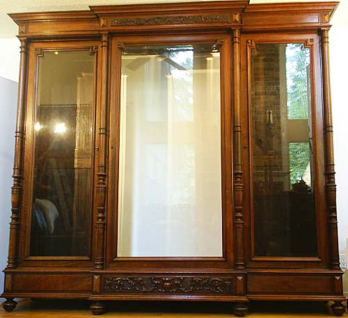 giant french antique bookcase cabinet bibliotheque