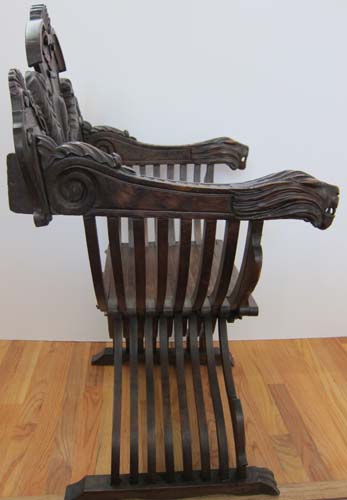 5101-side view of savonarola chair