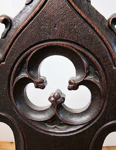 trefoil of gothic chair