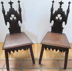 french gothic revival chairs