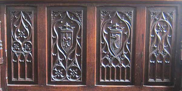 bench tracery panels