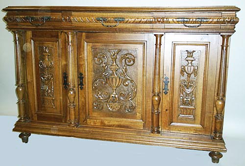 french antique buffet cabinet in renaissance style