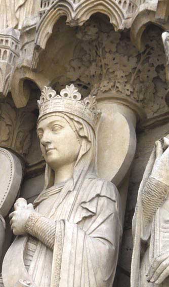 detail of canopy of ruler from Notre Dame de Paris