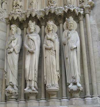 saints and rulers from Notre Dame de Paris