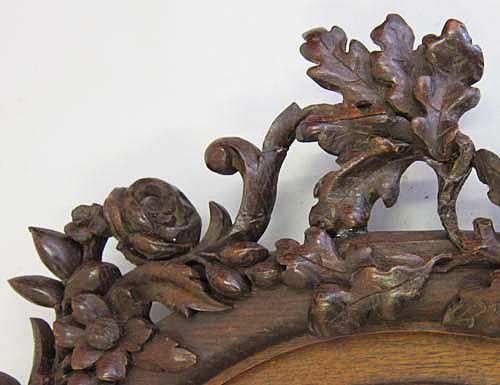 5144-carved oak leaves and rose