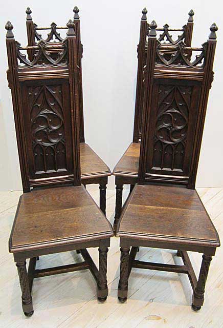 5112-4 gothic dining chairs
